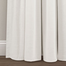 Cargar imagen en el visor de la galería, Linen Button Lined 100% Blackout Window Curtain Panel
