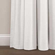 Cargar imagen en el visor de la galería, Linen Button Lined 100% Blackout Window Curtain Panel
