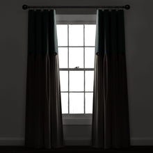 Load image into Gallery viewer, Linen Button Lined 100% Blackout Window Curtain Panel
