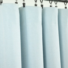 Load image into Gallery viewer, Linen Button Lined 100% Blackout Window Curtain Panel
