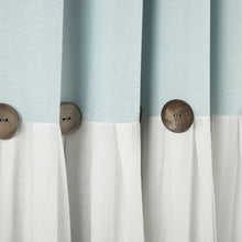 Load image into Gallery viewer, Linen Button Lined 100% Blackout Window Curtain Panel
