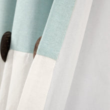 Cargar imagen en el visor de la galería, Linen Button Lined 100% Blackout Window Curtain Panel
