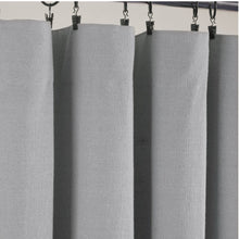 Load image into Gallery viewer, Linen Button Lined 100% Blackout Window Curtain Panel
