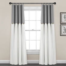 Carregar imagem no visualizador da galeria, Linen Button Lined 100% Blackout Window Curtain Panel
