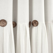 Load image into Gallery viewer, Linen Button Lined 100% Blackout Window Curtain Panel
