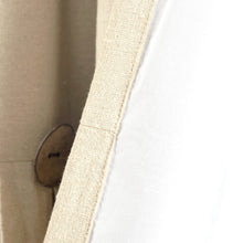 Cargar imagen en el visor de la galería, Linen Button Lined 100% Blackout Window Curtain Panel
