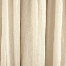 Load image into Gallery viewer, Linen Button Lined 100% Blackout Window Curtain Panel
