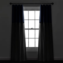 Load image into Gallery viewer, Linen Button Lined 100% Blackout Window Curtain Panel
