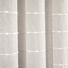 Cargar imagen en el visor de la galería, Farmhouse Textured Grommet Sheer Ultra Wide Window Curtain Panel
