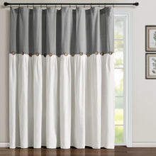 Cargar imagen en el visor de la galería, Linen Button Window Curtain Panel
