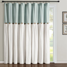 Carregar imagem no visualizador da galeria, Linen Button Window Curtain Panel
