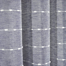 Cargar imagen en el visor de la galería, Farmhouse Textured Grommet Sheer Ultra Wide Window Curtain Panel
