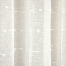 Cargar imagen en el visor de la galería, Farmhouse Textured Grommet Sheer Ultra Wide Window Curtain Panel
