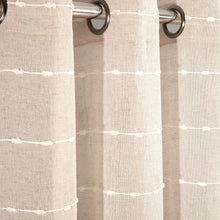 Carregar imagem no visualizador da galeria, Farmhouse Textured Grommet Sheer Ultra Wide Window Curtain Panel
