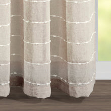 Cargar imagen en el visor de la galería, Farmhouse Textured Grommet Sheer Ultra Wide Window Curtain Panel
