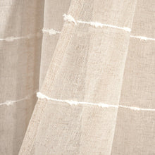 Cargar imagen en el visor de la galería, Farmhouse Textured Grommet Sheer Ultra Wide Window Curtain Panel
