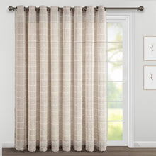 Cargar imagen en el visor de la galería, Farmhouse Textured Grommet Sheer Ultra Wide Window Curtain Panel
