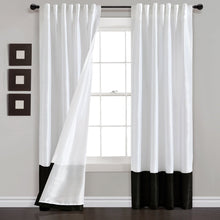 Load image into Gallery viewer, Prima Back Tab Rod Pocket Window Curtain Panel Set
