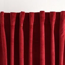 Load image into Gallery viewer, Prima Velvet Solid Back Tab Rod Pocket Light Filtering Window Curtain Panel Set
