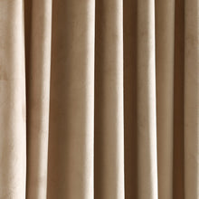 Cargar imagen en el visor de la galería, Prima Velvet Solid Back Tab Rod Pocket Light Filtering Window Curtain Panel Set
