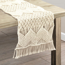 Load image into Gallery viewer, Boho Macrame Indoor/Outdoor Table Runner
