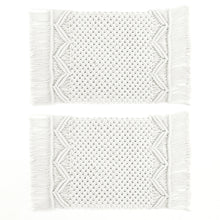 Load image into Gallery viewer, Boho Macrame Indoor/Outdoor Placemat 2-Pack Set
