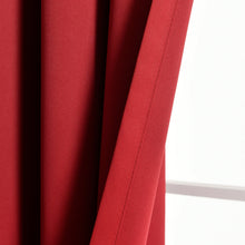 Load image into Gallery viewer, Insulated Grommet Blackout Window Curtain Panel Set
