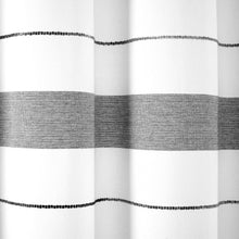 Load image into Gallery viewer, Chic Stripe Yarn Dyed Eco-Friendly Recycled Cotton Blend Shower Curtain
