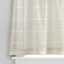 Cargar imagen en el visor de la galería, Farmhouse Textured Sheer Kitchen Window Tiers Set
