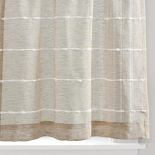 Cargar imagen en el visor de la galería, Farmhouse Textured Sheer Kitchen Window Tiers Set
