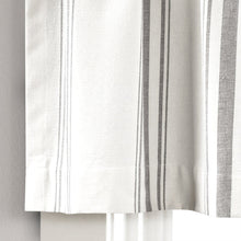 Load image into Gallery viewer, Farmhouse Stripe Yarn Dyed Recycled Cotton Blend Valance
