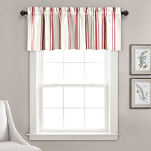 Load image into Gallery viewer, Farmhouse Stripe Yarn Dyed Recycled Cotton Blend Valance
