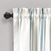 Load image into Gallery viewer, Farmhouse Stripe Yarn Dyed Recycled Cotton Blend Valance
