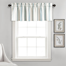 Load image into Gallery viewer, Farmhouse Stripe Yarn Dyed Recycled Cotton Blend Valance
