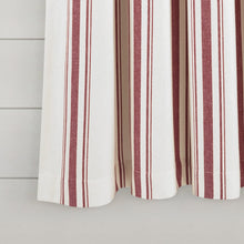 Load image into Gallery viewer, Farmhouse Stripe Yarn Dyed Recycled Cotton Blend Window Curtain Panel Set
