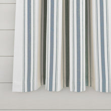 Load image into Gallery viewer, Farmhouse Stripe Yarn Dyed Recycled Cotton Blend Window Curtain Panel Set
