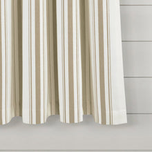 Load image into Gallery viewer, Farmhouse Stripe Yarn Dyed Recycled Cotton Blend Window Curtain Panel Set
