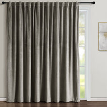 Load image into Gallery viewer, Prima Velvet Solid Ultra Wide Light Filtering Window Curtain Panel
