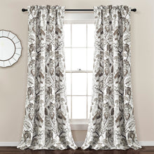 Load image into Gallery viewer, Cynthia Jacobean Light Filtering Window Curtain Set
