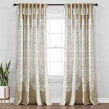 Load image into Gallery viewer, Boho Medallion Window Curtain Panel Set
