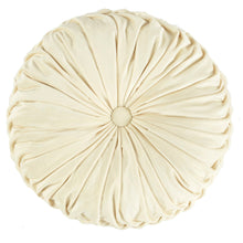 Cargar imagen en el visor de la galería, Round Pleated Soft Velvet Throw Pillow
