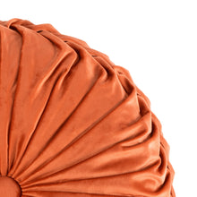 Cargar imagen en el visor de la galería, Round Pleated Soft Velvet Throw Pillow
