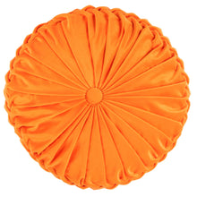 Cargar imagen en el visor de la galería, Round Pleated Soft Velvet Throw Pillow
