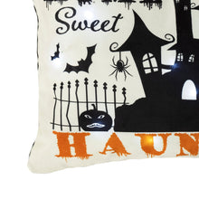 Load image into Gallery viewer, Sweet Haunted Home LED Decorative Pillow
