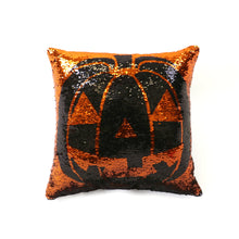 Load image into Gallery viewer, Sparkle Pumpkin Decorative Pillow
