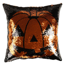 Load image into Gallery viewer, Sparkle Pumpkin Decorative Pillow
