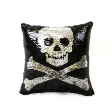 Load image into Gallery viewer, Skull And Crossbones Decorative Pillow
