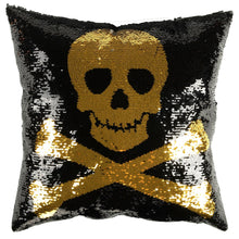 Load image into Gallery viewer, Skull And Crossbones Decorative Pillow
