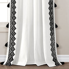 Carregar imagem no visualizador da galeria, Aztec Diamond Border Tassel Window Curtain Panel
