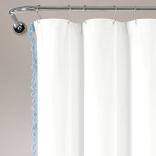 Cargar imagen en el visor de la galería, Boho Melora Tassel Yarn Dyed Recycled Cotton Blend Shower Curtain
